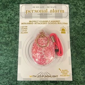 New Simply Southern “Coral” Personal Alarm with LED Flashlight
